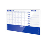 MONTHLY PLANNER | Magnetic Glassboard | 1200 x 900mm - Cafe Supply