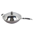 Benchstar Ø 360mm Wok with Lid for Induction Wok IW-WOKLID36 - Cafe Supply
