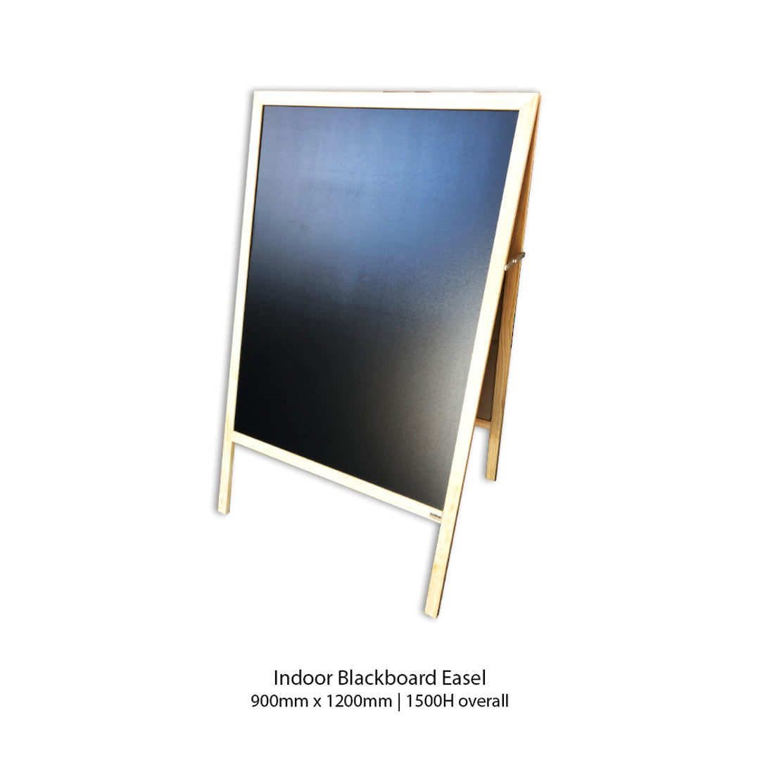 INDOOR SANDWICH BLACKBOARD | Non-magnetic | 900W x 1200H | 1500H o/all - Cafe Supply