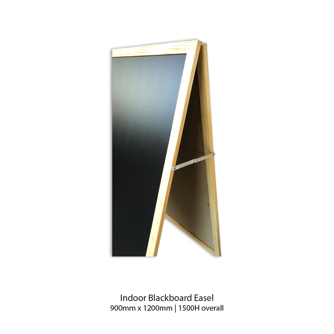 INDOOR SANDWICH BLACKBOARD | Non-magnetic | 900W x 1200H | 1500H o/all - Cafe Supply