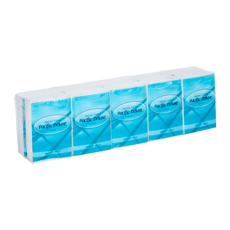 Pacific Deluxe Pocket Pack Tissues 10 Sheets - Cafe Supply