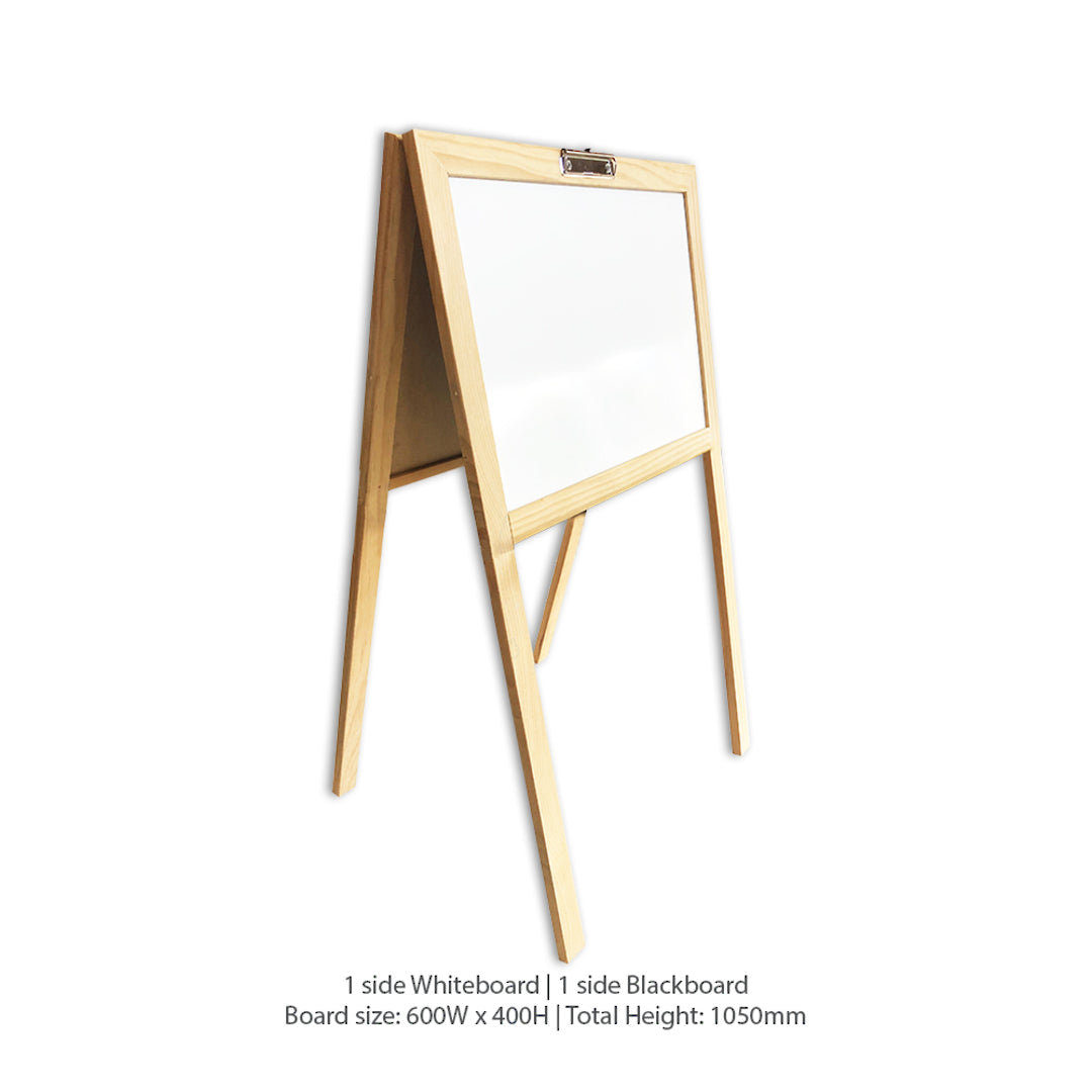 CHILDRENS EASEL | Magnetic | Whiteboard + Chalkboard - Cafe Supply