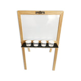 CHILDRENS EASEL | Magnetic | Whiteboard + Chalkboard - Cafe Supply