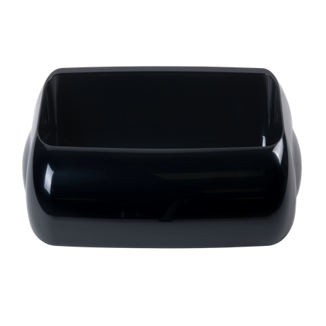 Waste Paper Bin Black 23L - Lid - Cafe Supply