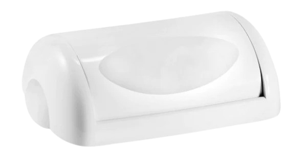 Waste Paper Bin White 43L - Swing Lid - Cafe Supply