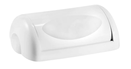 Waste Paper Bin White 43L - Swing Lid - Cafe Supply