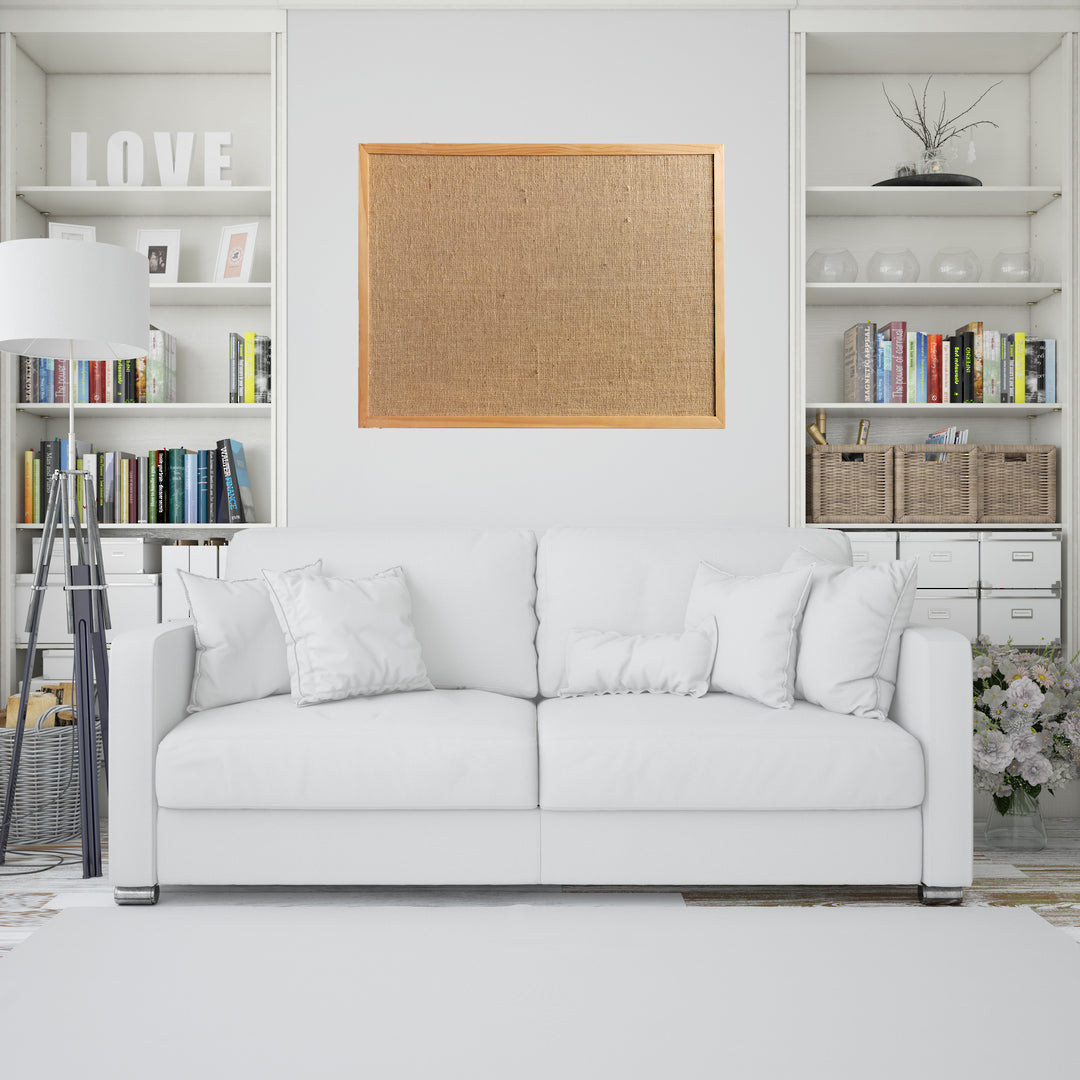 PINBOARD | Wood Frame | Hessian - Cafe Supply