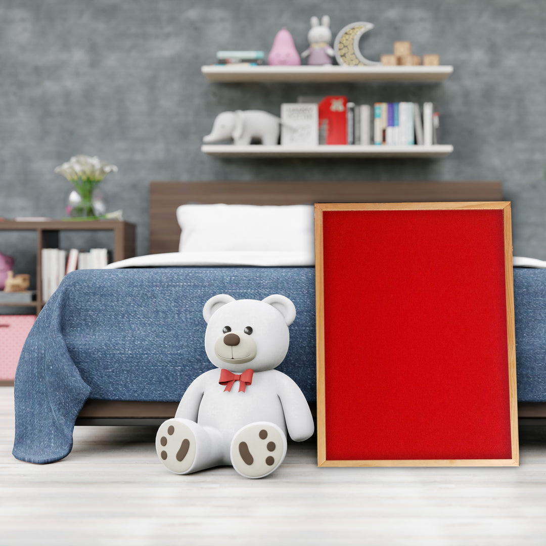 PINBOARD | Wood Frame | Brushed Fabric - Cafe Supply
