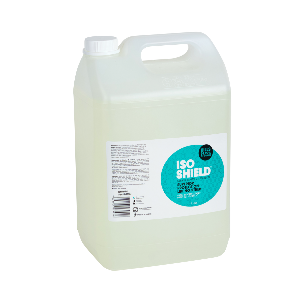 IsoShield Hand Sanitiser, Touchpoint Cleaner & Protectant - Cafe Supply