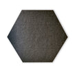 HEXAGON POLYESTER PINBOARD | 600x520mm | Black | 1pc - Cafe Supply