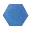 HEXAGON POLYESTER PINBOARD | 600x520mm | Cobalt | 1pc - Cafe Supply