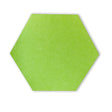 HEXAGON POLYESTER PINBOARD | 600x520mm | Granny Smith | 1pc - Cafe Supply