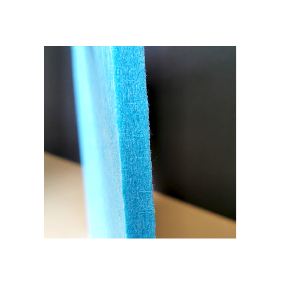HEXAGON POLYESTER PINBOARD | 600x520mm | Lake Blue | 1pc - Cafe Supply
