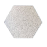 HEXAGON POLYESTER PINBOARD | 600x520mm | Marble | 1pc - Cafe Supply