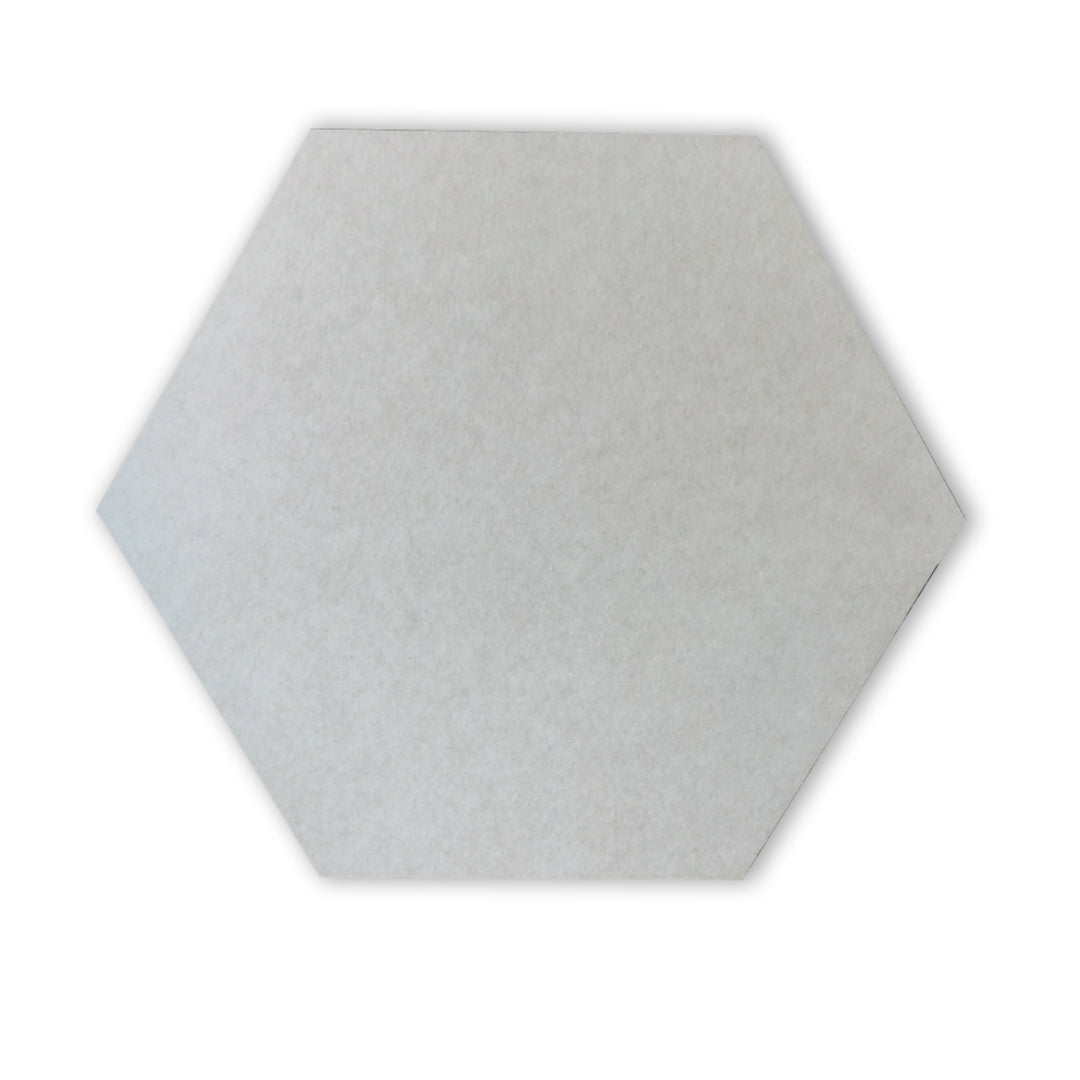 HEXAGON POLYESTER PINBOARD | 600x520mm | Nougat | 1pc - Cafe Supply