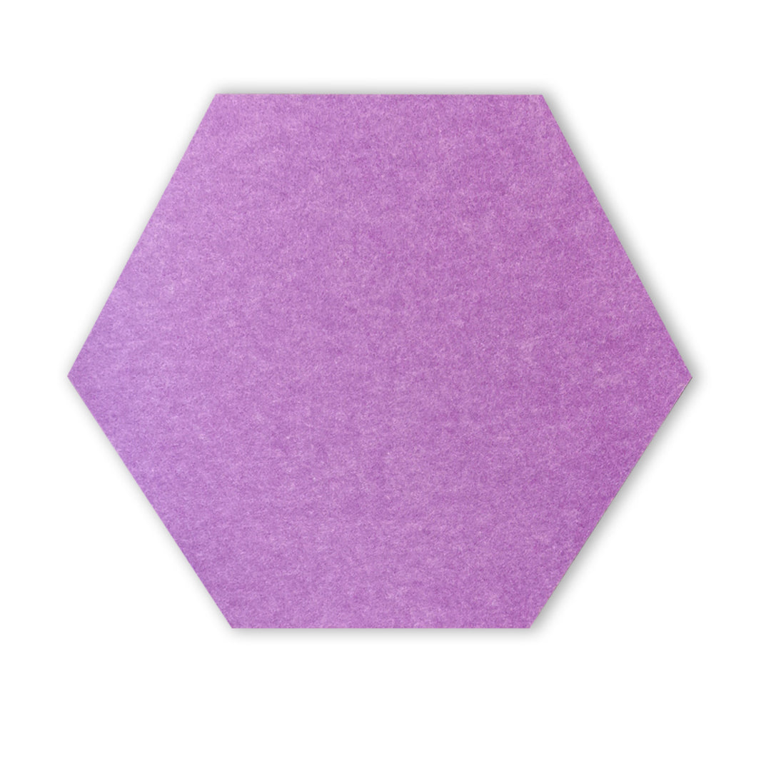 HEXAGON POLYESTER PINBOARD | 600x520mm | Purple | 1pc - Cafe Supply