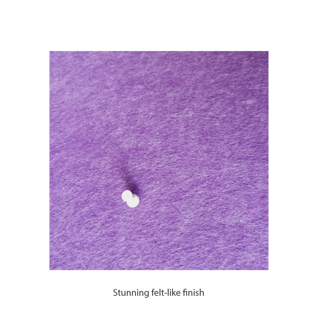 HEXAGON POLYESTER PINBOARD | 600x520mm | Purple | 1pc - Cafe Supply