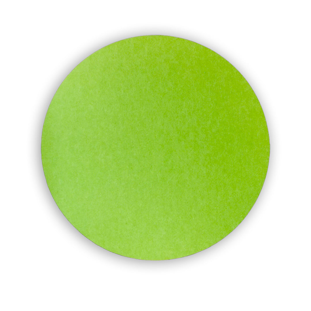 ROUND POLYESTER PINBOARD | 600mm | Granny Smith - Cafe Supply