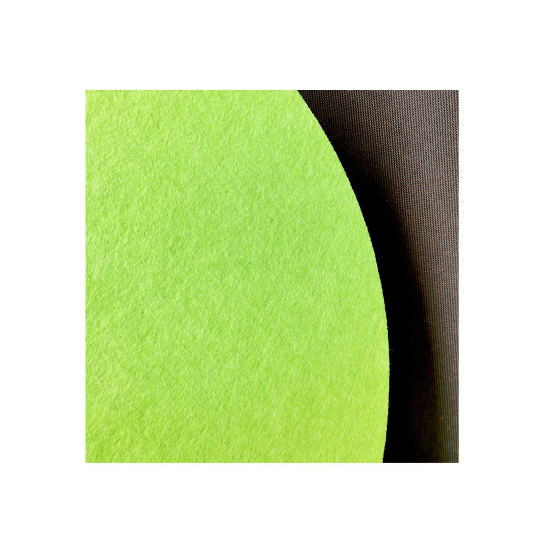 ROUND POLYESTER PINBOARD | 600mm | Granny Smith - Cafe Supply