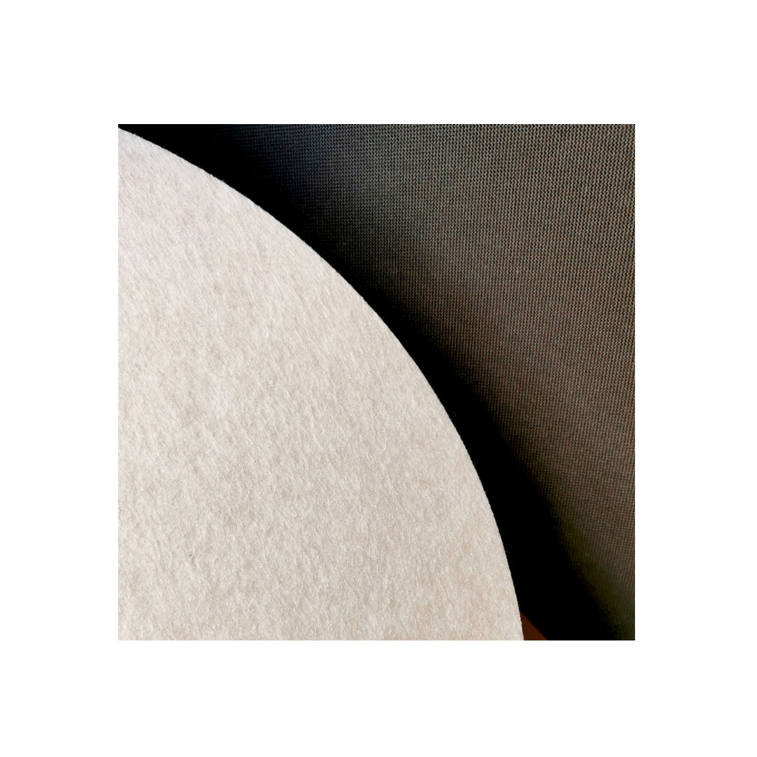 ROUND POLYESTER PINBOARD | 600mm | Nougat - Cafe Supply