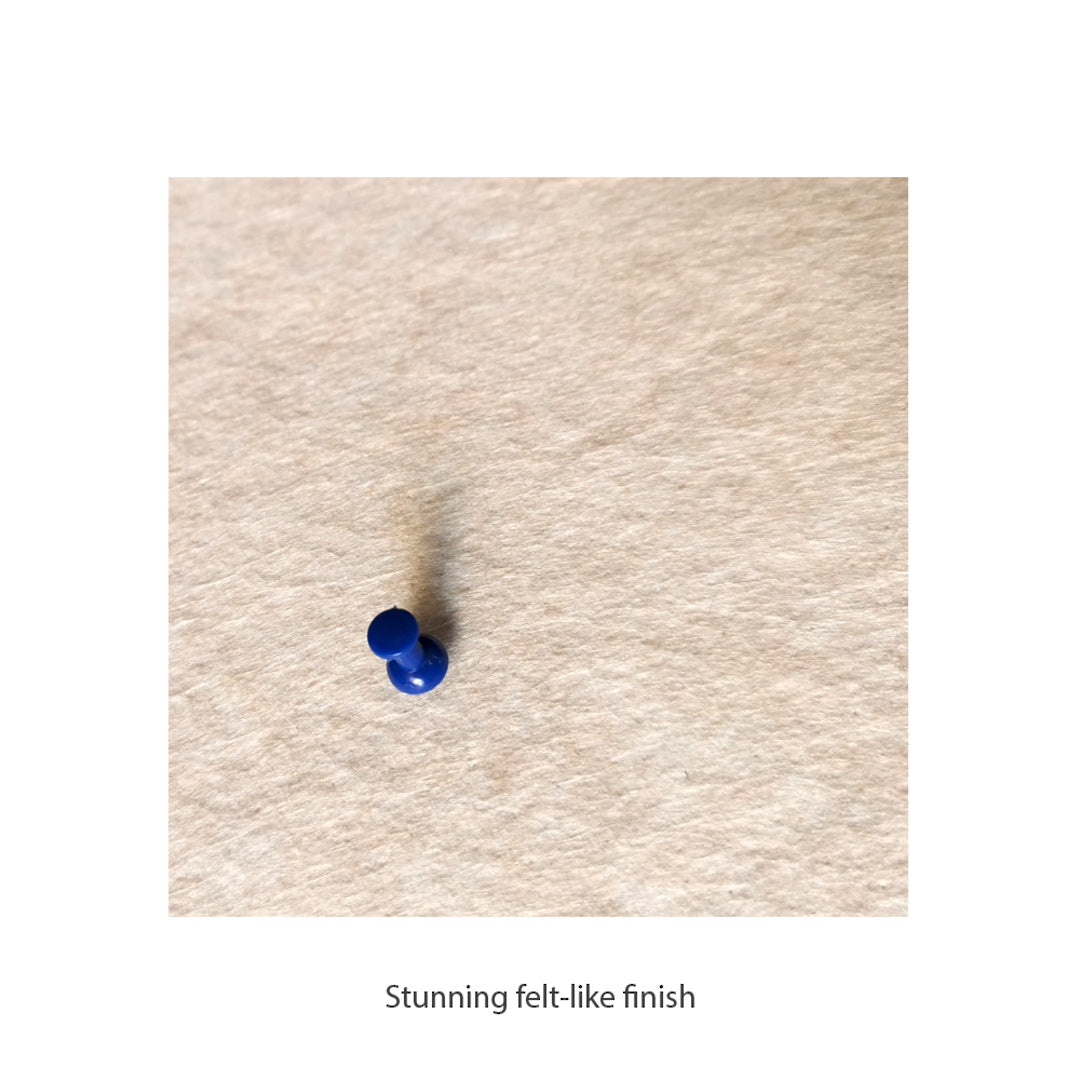 ROUND POLYESTER PINBOARD | 600mm | Nougat - Cafe Supply