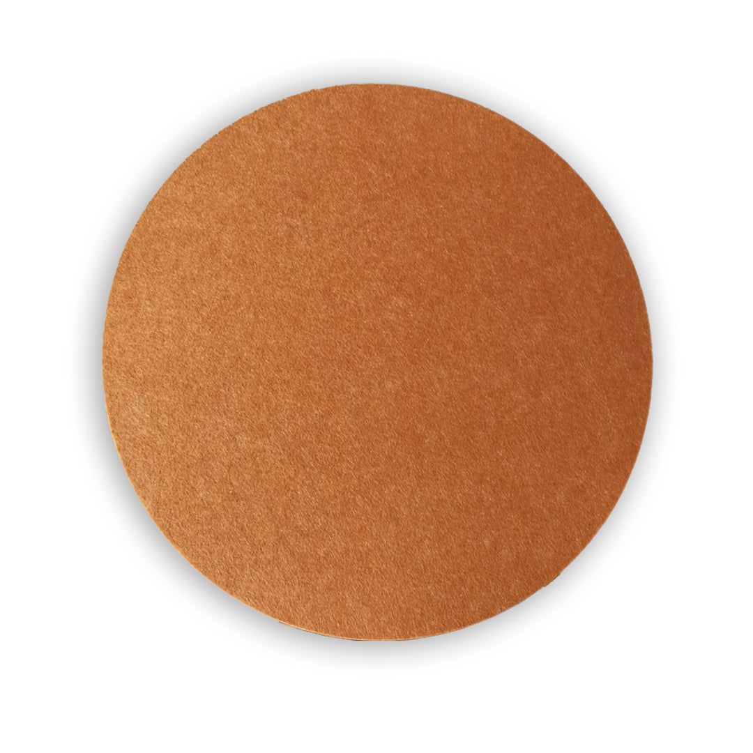 ROUND POLYESTER PINBOARD | 600mm | Terracotta - Cafe Supply