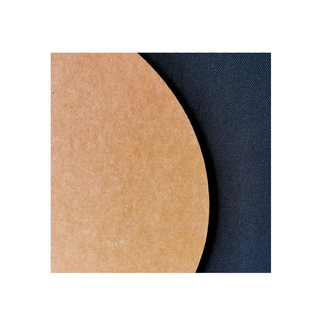 ROUND POLYESTER PINBOARD | 600mm | Terracotta - Cafe Supply