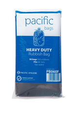 Pacific Rubbish Bag Black Flat Pack - Cafe Supply