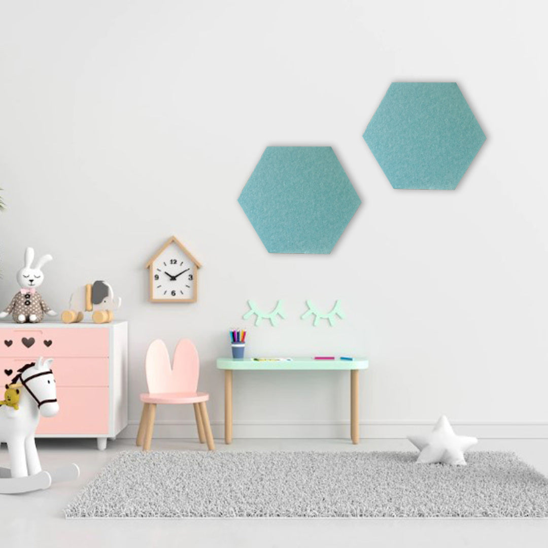 HEXAGON POLYESTER PINBOARD | 600x520mm | Atlantic | 1pc - Cafe Supply