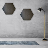 HEXAGON POLYESTER PINBOARD | 600x520mm | Black | 1pc - Cafe Supply