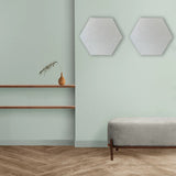 HEXAGON POLYESTER PINBOARD | 600x520mm | Nougat | 1pc - Cafe Supply