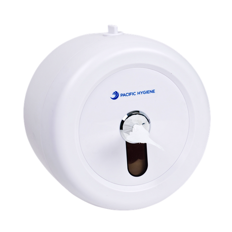 Centre Pull Toilet Roll Dispenser Single - White - Cafe Supply