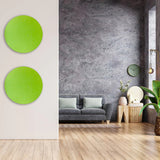 ROUND POLYESTER PINBOARD | 600mm | Granny Smith - Cafe Supply
