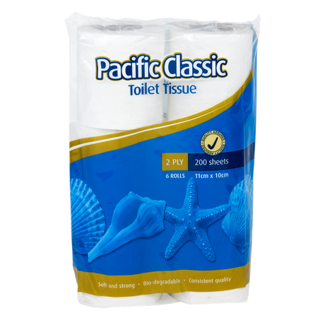 Pacific Classic Toilet Roll 2-Ply 200 Sheets - Cafe Supply