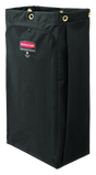 Rubbermaid Executive Housekeeping Cart Canvas Lined Bag 113L, Black - Cafe Supply