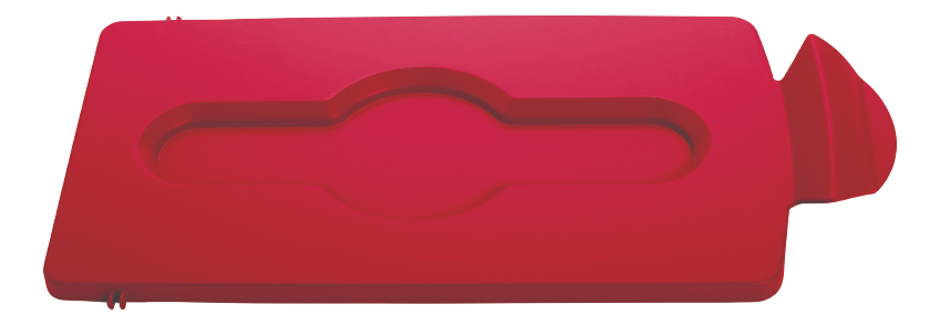 Rubbermaid SLIM JIM® Recycling Station Lid, Closed Waste - Cafe Supply