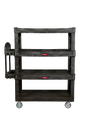 Rubbermaid BRUTE® 4-Shelf Heavy-Duty Ergo Utility Cart - Cafe Supply