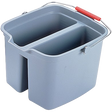 Rubbermaid Double Bucket - Gray - Cafe Supply