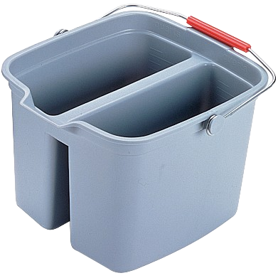 Rubbermaid Double Bucket - Gray - Cafe Supply