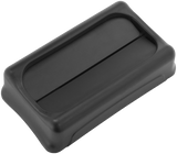 Rubbermaid SLIM JIM® Swing Lid Black - Cafe Supply
