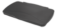 Rubbermaid Executive SLIM JIM® Hinged Lid Black - Cafe Supply