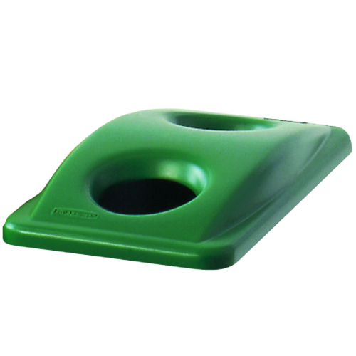 Rubbermaid SLIM JIM® Recycling Can / Bottle Lid - Green - Cafe Supply
