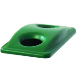 Rubbermaid SLIM JIM® Recycling Can / Bottle Lid - Green - Cafe Supply