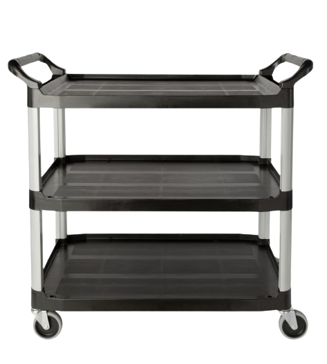 Rubbermaid Xtra Cart Open Sided 136Kgs Capacity - Black - Cafe Supply