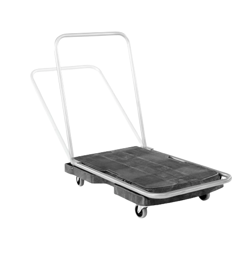 Rubbermaid Triple Trolley - Straight Handle, Utility Duty - Cafe Supply