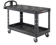 Rubbermaid BRUTE® Heavy Duty Ergo Handle Utility Cart, Flat Shelf - Large - Cafe Supply