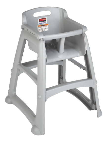 Rubbermaid STURDY CHAIR™ Youth Seat with Microban - Platinum - Cafe Supply