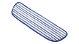 Rubbermaid 45.7cm Microfibre Finish Pad - Cafe Supply