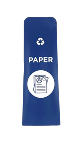 RCP Slim Jim Recycling Station Front Panel Label - Cafe Supply