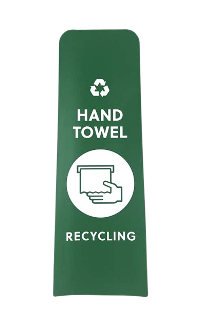 RCP Slim Jim Recycling Station Front Panel Label - Cafe Supply